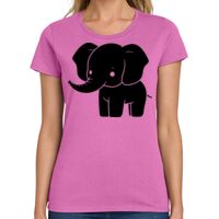 Ladies Heavy Cotton 100% Cotton T Shirt Thumbnail