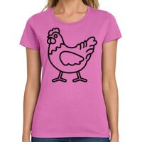 Ladies Heavy Cotton 100% Cotton T Shirt Thumbnail