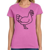 Ladies Heavy Cotton 100% Cotton T Shirt Thumbnail