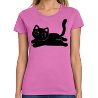 Ladies Heavy Cotton 100% Cotton T Shirt Thumbnail