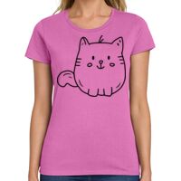 Ladies Heavy Cotton 100% Cotton T Shirt Thumbnail