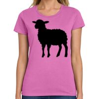 Ladies Heavy Cotton 100% Cotton T Shirt Thumbnail