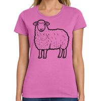 Ladies Heavy Cotton 100% Cotton T Shirt Thumbnail