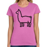 Ladies Heavy Cotton 100% Cotton T Shirt Thumbnail