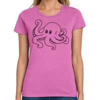 Ladies Heavy Cotton 100% Cotton T Shirt Thumbnail