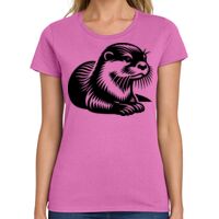 Ladies Heavy Cotton 100% Cotton T Shirt Thumbnail