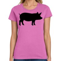 Ladies Heavy Cotton 100% Cotton T Shirt Thumbnail