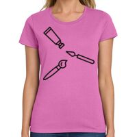 Ladies Heavy Cotton 100% Cotton T Shirt Thumbnail
