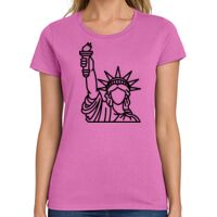 Ladies Heavy Cotton 100% Cotton T Shirt Thumbnail