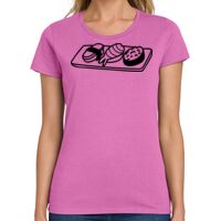 Ladies Heavy Cotton 100% Cotton T Shirt Thumbnail