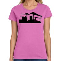 Ladies Heavy Cotton 100% Cotton T Shirt Thumbnail