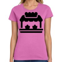 Ladies Heavy Cotton 100% Cotton T Shirt Thumbnail
