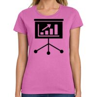 Ladies Heavy Cotton 100% Cotton T Shirt Thumbnail