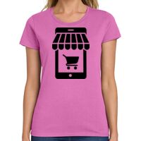 Ladies Heavy Cotton 100% Cotton T Shirt Thumbnail
