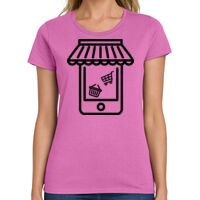 Ladies Heavy Cotton 100% Cotton T Shirt Thumbnail