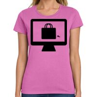 Ladies Heavy Cotton 100% Cotton T Shirt Thumbnail