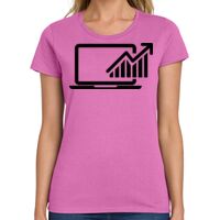 Ladies Heavy Cotton 100% Cotton T Shirt Thumbnail