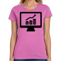 Ladies Heavy Cotton 100% Cotton T Shirt Thumbnail