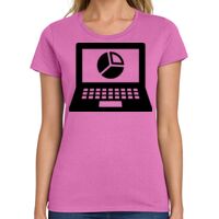 Ladies Heavy Cotton 100% Cotton T Shirt Thumbnail