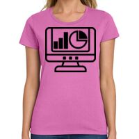 Ladies Heavy Cotton 100% Cotton T Shirt Thumbnail