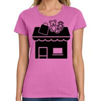 Ladies Heavy Cotton 100% Cotton T Shirt Thumbnail