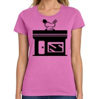 Ladies Heavy Cotton 100% Cotton T Shirt Thumbnail