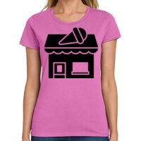 Ladies Heavy Cotton 100% Cotton T Shirt Thumbnail