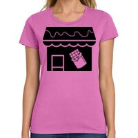Ladies Heavy Cotton 100% Cotton T Shirt Thumbnail