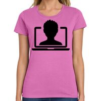 Ladies Heavy Cotton 100% Cotton T Shirt Thumbnail