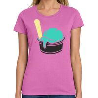 Ladies Heavy Cotton 100% Cotton T Shirt Thumbnail