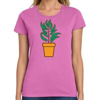 Ladies Heavy Cotton 100% Cotton T Shirt Thumbnail