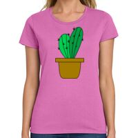 Ladies Heavy Cotton 100% Cotton T Shirt Thumbnail