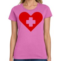Ladies Heavy Cotton 100% Cotton T Shirt Thumbnail