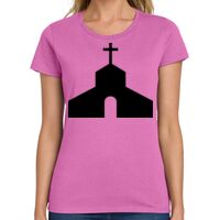 Ladies Heavy Cotton 100% Cotton T Shirt Thumbnail