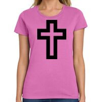 Ladies Heavy Cotton 100% Cotton T Shirt Thumbnail