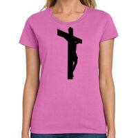 Ladies Heavy Cotton 100% Cotton T Shirt Thumbnail
