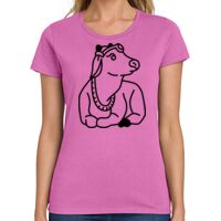 Ladies Heavy Cotton 100% Cotton T Shirt Thumbnail