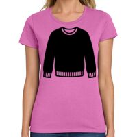 Ladies Heavy Cotton 100% Cotton T Shirt Thumbnail