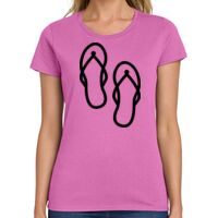 Ladies Heavy Cotton 100% Cotton T Shirt Thumbnail
