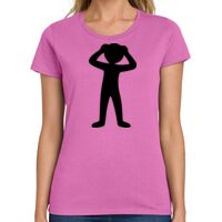 Ladies Heavy Cotton 100% Cotton T Shirt Thumbnail