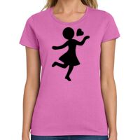 Ladies Heavy Cotton 100% Cotton T Shirt Thumbnail