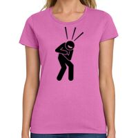 Ladies Heavy Cotton 100% Cotton T Shirt Thumbnail