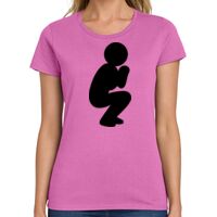Ladies Heavy Cotton 100% Cotton T Shirt Thumbnail