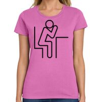 Ladies Heavy Cotton 100% Cotton T Shirt Thumbnail