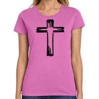 Ladies Heavy Cotton 100% Cotton T Shirt Thumbnail