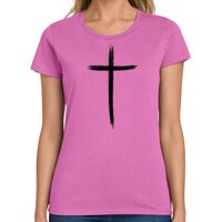 Ladies Heavy Cotton 100% Cotton T Shirt Thumbnail