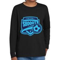 Youth Heavy Cotton 100% Cotton Long Sleeve T Shirt Thumbnail