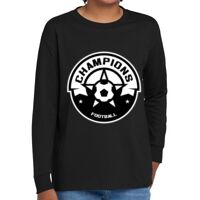 Youth Heavy Cotton 100% Cotton Long Sleeve T Shirt Thumbnail