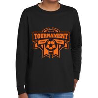 Youth Heavy Cotton 100% Cotton Long Sleeve T Shirt Thumbnail