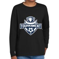 Youth Heavy Cotton 100% Cotton Long Sleeve T Shirt Thumbnail